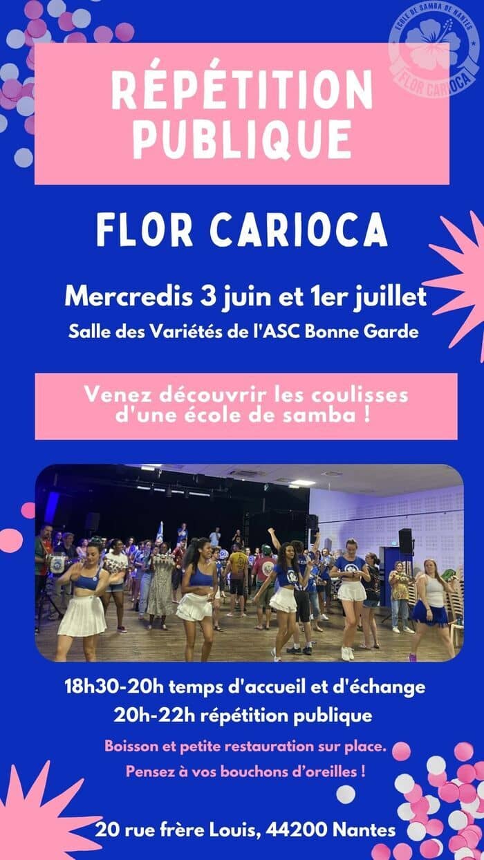 Illustration de l'événement : Répétition ouverte au public de Flor Carioca