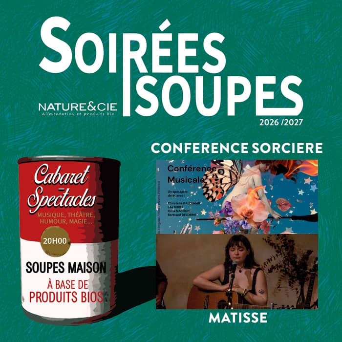 Illustration de l'événement : Soirée Soupes • Conférences Sorcières / Matisse
