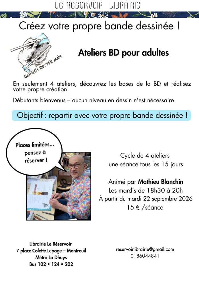 Illustration de l'événement : Créez votre bande dessinée !