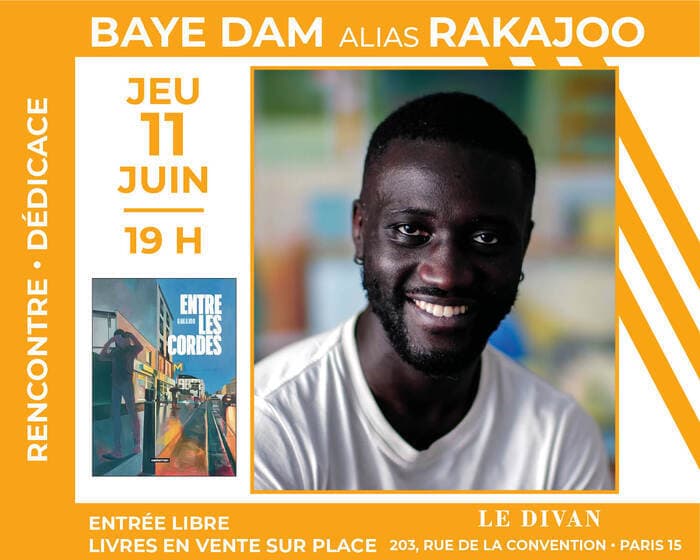 Illustration de l'événement : L'artiste Rakajoo présente son roman graphique « Entre les cordes »