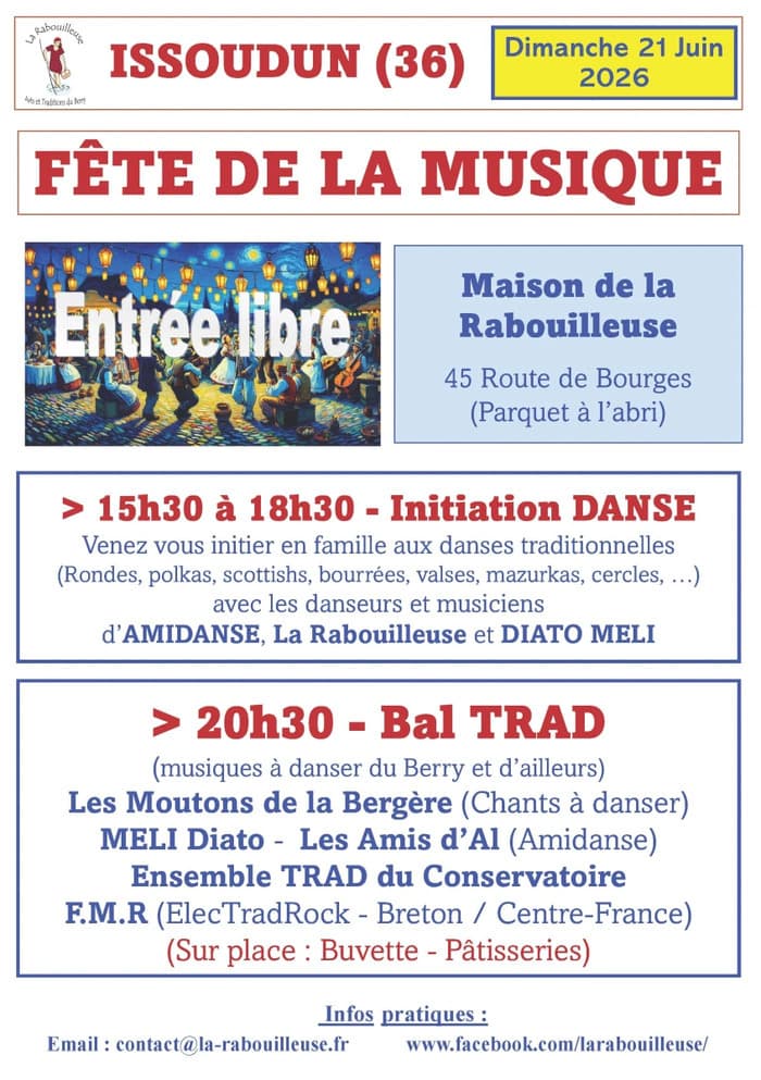Illustration de l'événement : Fête de la Musique - Initiation danses TRAD - Bal TRAD