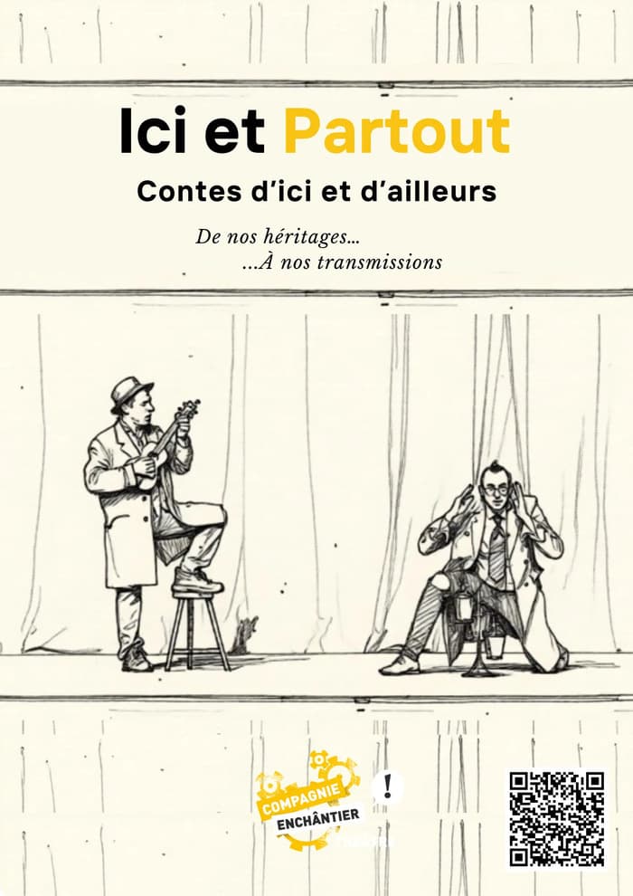 Illustration de l'événement : Conte itinérant avec Enchântier Théâtre à La Bastane, Rions – 14 juin