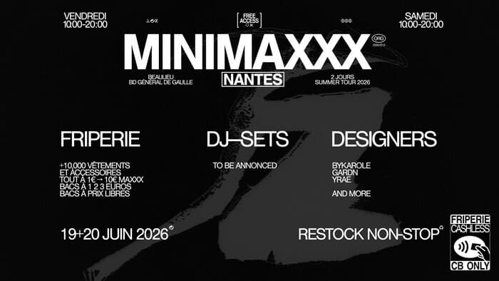 Illustration de l'événement : Minimaxxx : Friperie, DJ sets, Designers