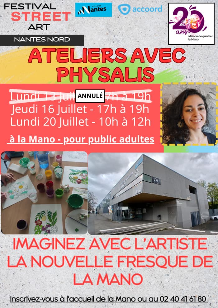 Illustration de l'événement : Ateliers de co-conception de l’œuvre street art de la Mano avec l'artiste