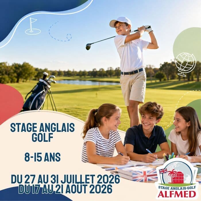 Illustration de l'événement : Stage Anglais & Golf (8-15 ans) - Août 2026