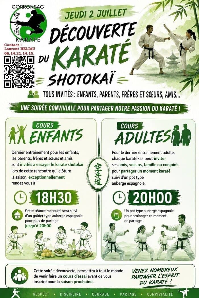 Illustration de l'événement : Découverte du Karaté Shotokaï à Corronsac