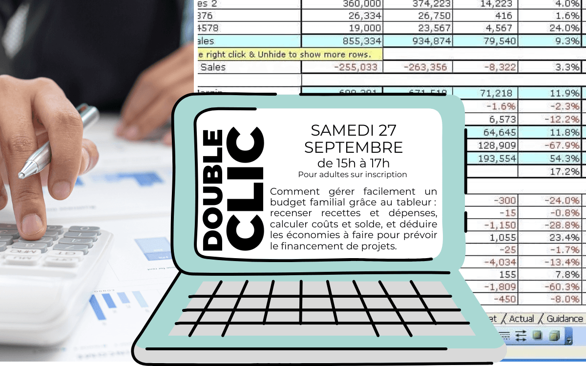 Illustration de l'événement : Gérer son budget familial grâce au tableur