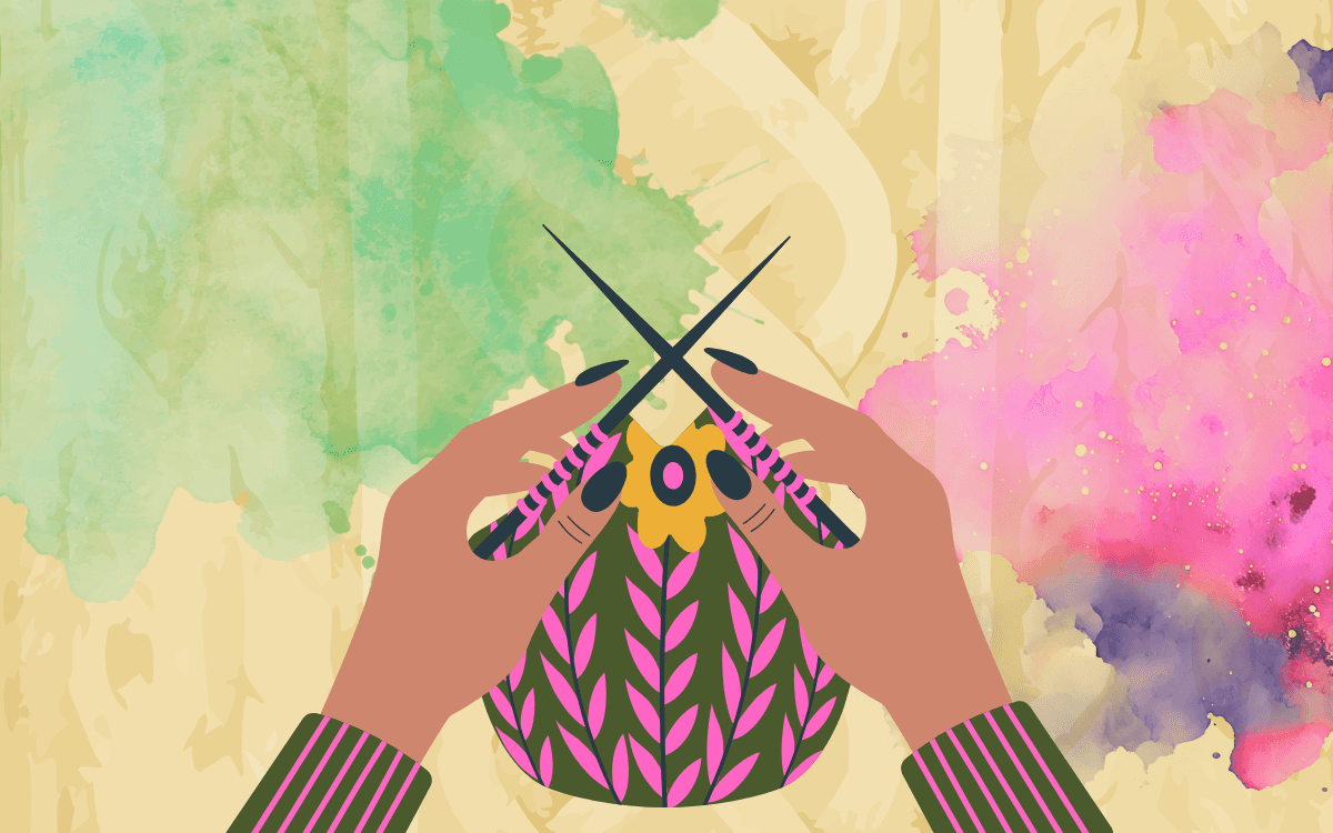 Illustration de l'événement : De fil en aiguille : club de tricot, crochet, broderie