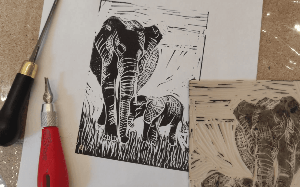 Illustration de l'événement : Atelier Créatif Linogravure