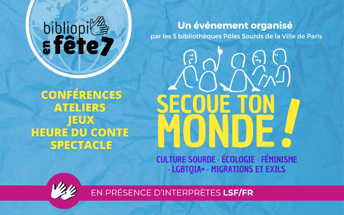 Illustration de l'événement : Bibliopi en fête 7 « Secoue ton monde ! »