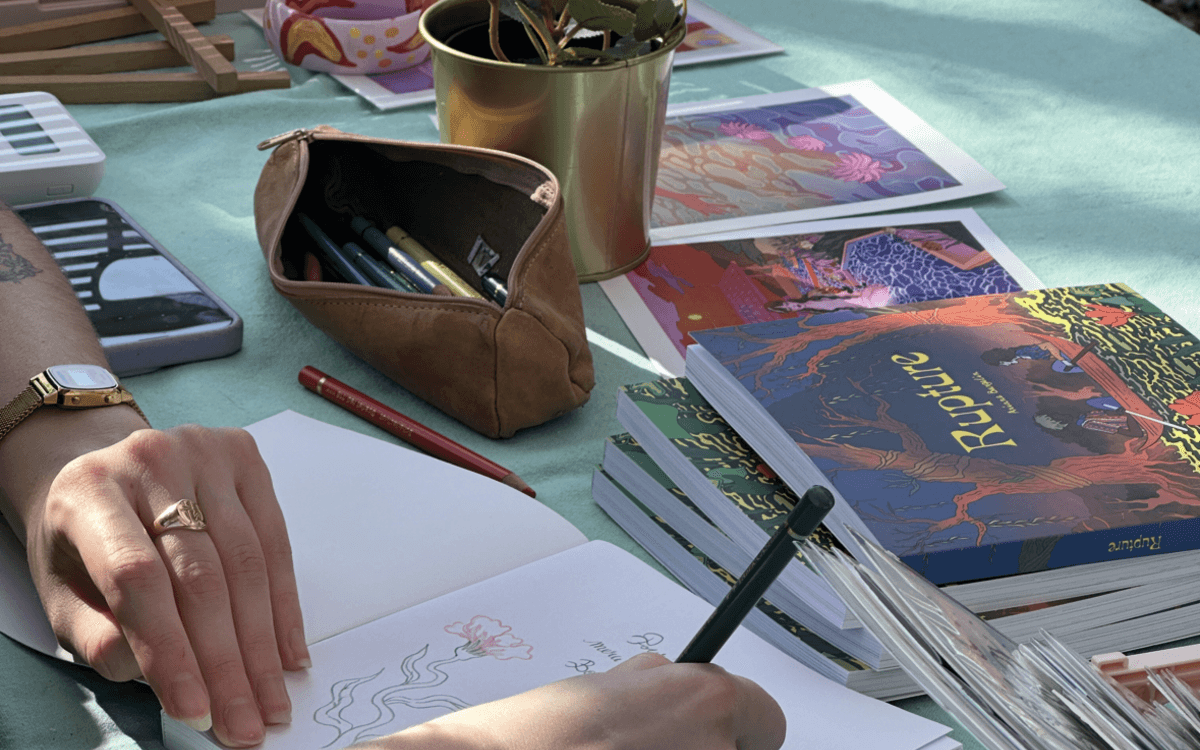 Illustration de l'événement : Atelier d'écriture "Queer en Sueur" - Créatures Littéraires x Jardin21