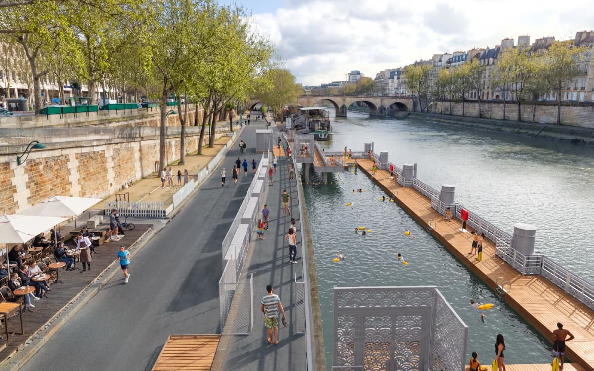 Illustration de l'événement : Baignade estivale dans la Seine : bras Marie