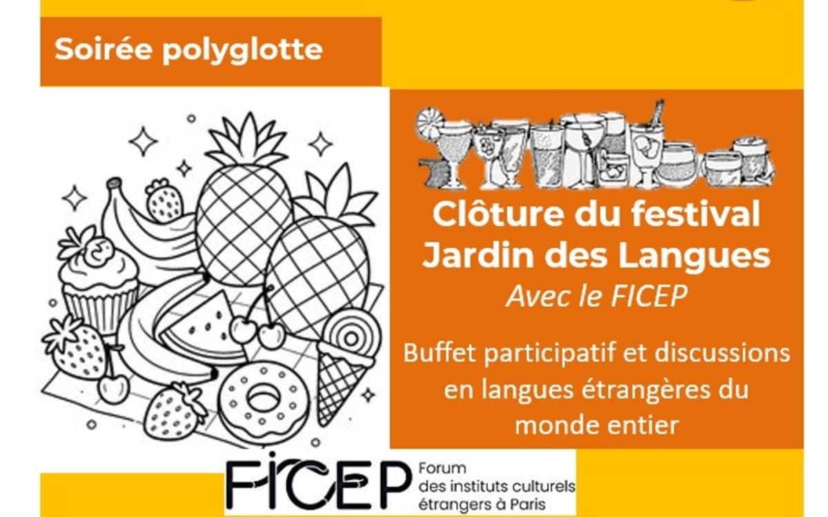 Illustration de l'événement : Soirée polyglotte - clôture Jardin des langues - bibliothèque Buffon
