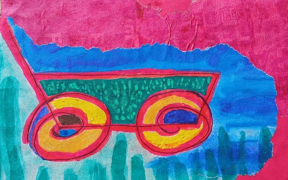 Illustration de l'événement : La roulotte à peinture en été