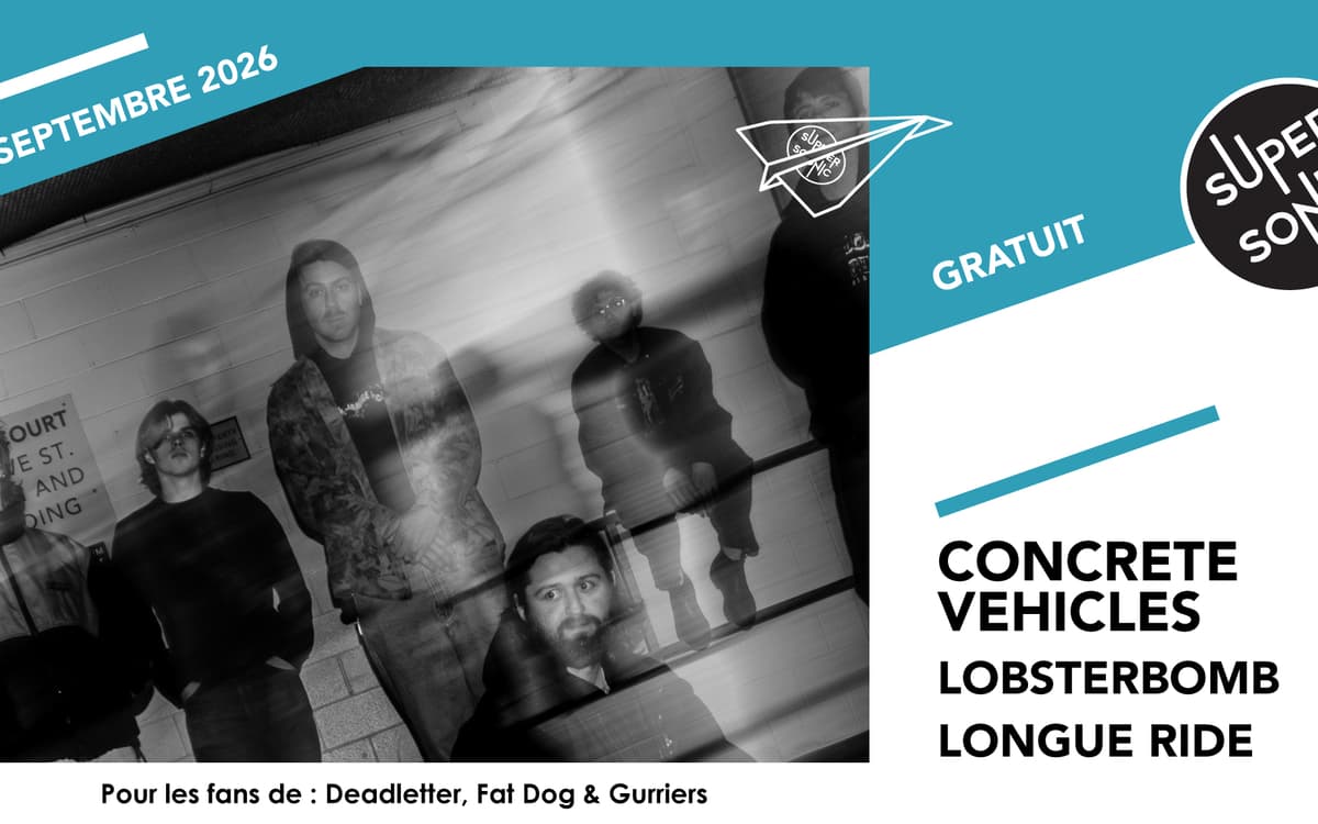 Illustration de l'événement : Concrete Vehicles • Lobsterbomb • Longue Ride