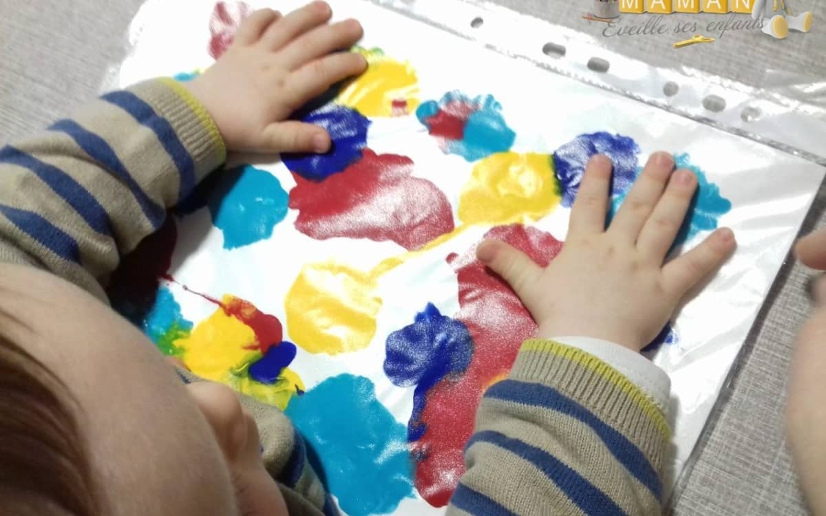 Illustration de l'événement : Atelier peinture sèche parent-bébé