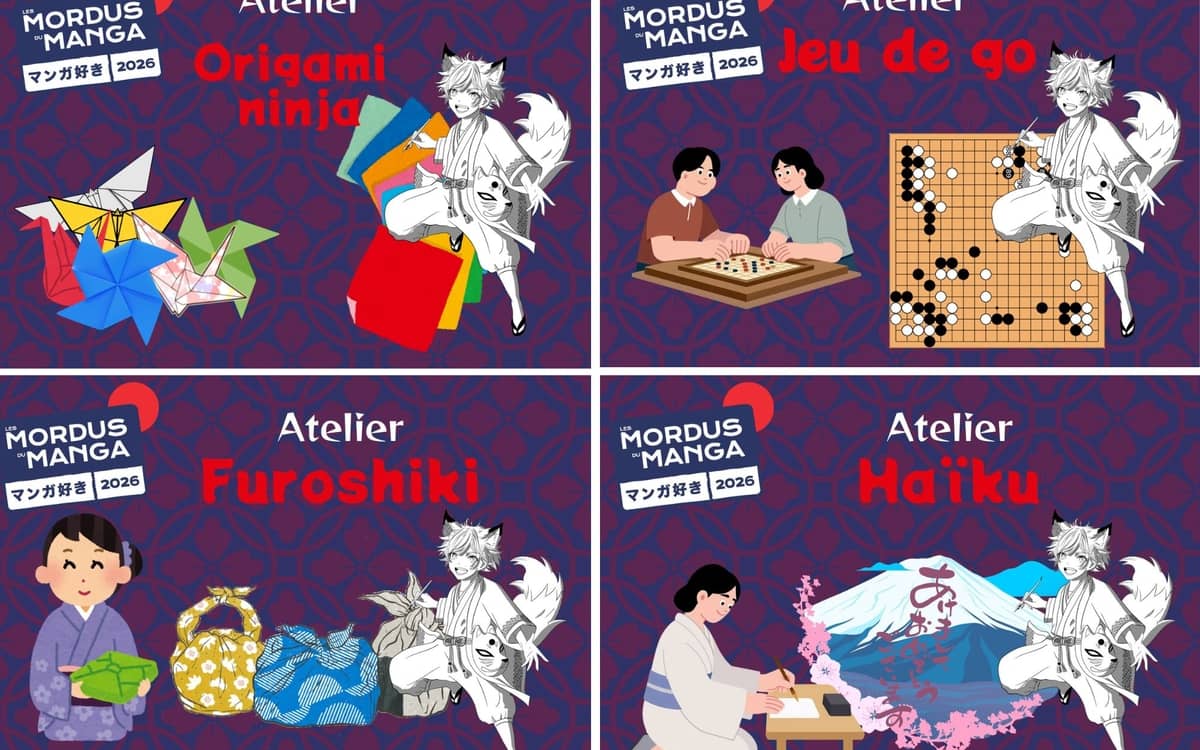 Illustration de l'événement : Ateliers Mordus du manga à la bibliothèque Claire Bretécher