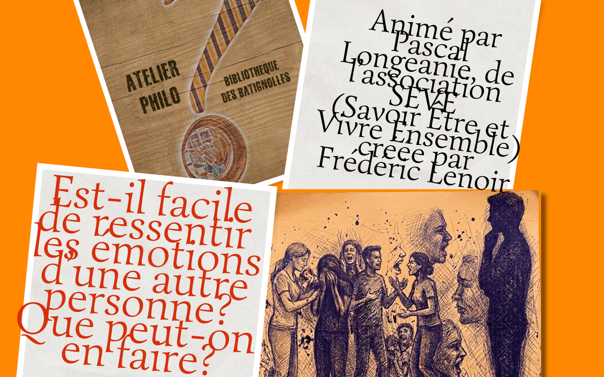 Illustration de l'événement : Atelier philo : Est-il facile de ressentir les émotions d’une autre personne? Que peut on en faire?