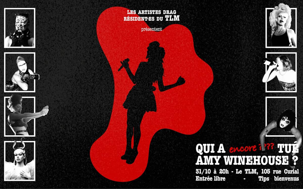 Illustration de l'événement : Qui A (Encore) Tué Amy Winehouse ? - Drag Murder Party