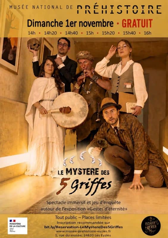 Illustration de l'événement : Le mystère des 5 griffes