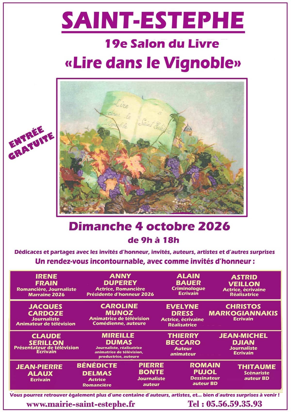 Illustration de l'événement : Salon "Lire dans le Vignoble"