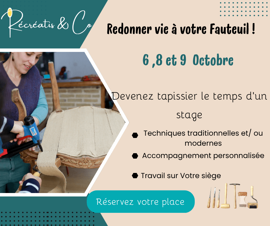Illustration de l'événement : Stage « Osez relooker votre fauteuil de famille»