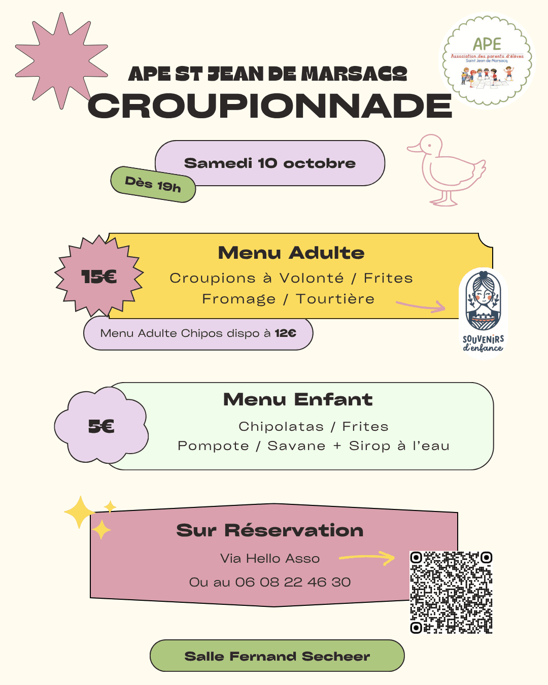 Illustration de l'événement : Croupionnade de l'APE de St Jean de Marsacq