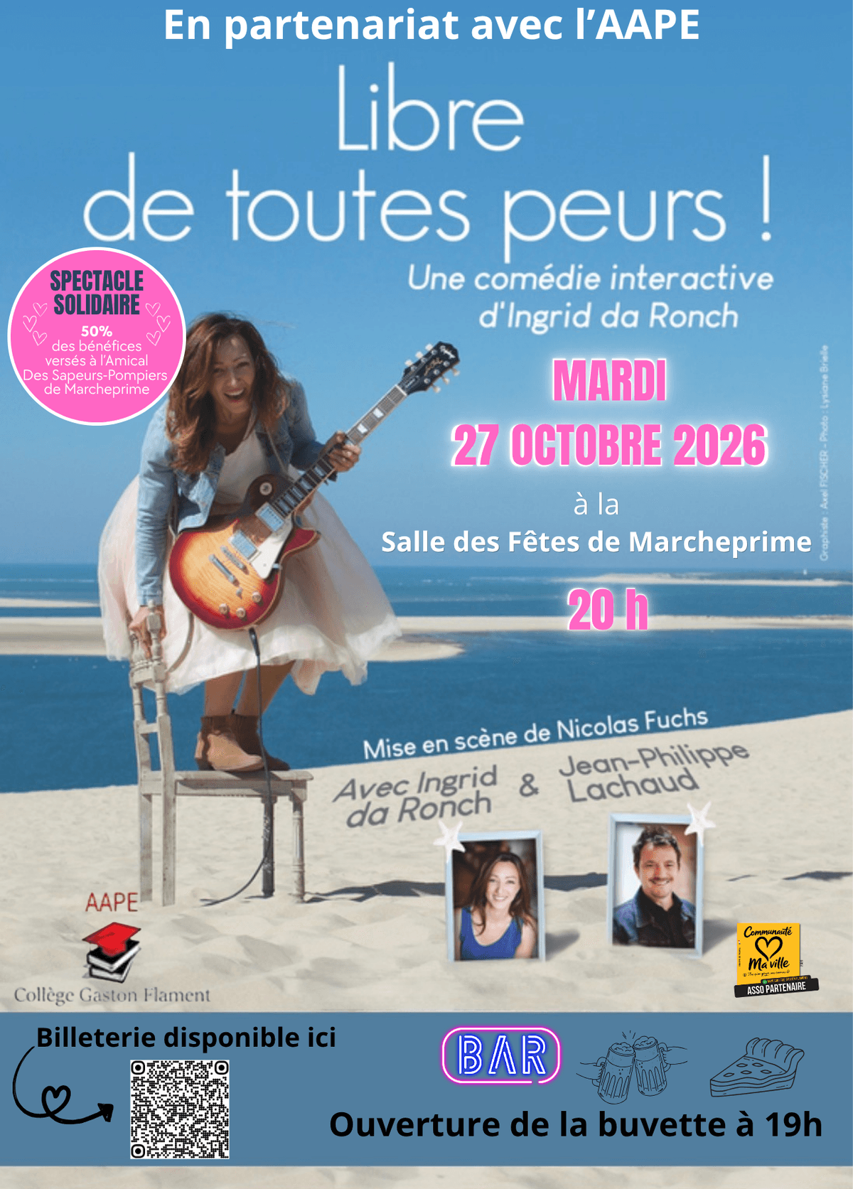 Illustration de l'événement : Spectacle solidaire : Libre de toutes peurs