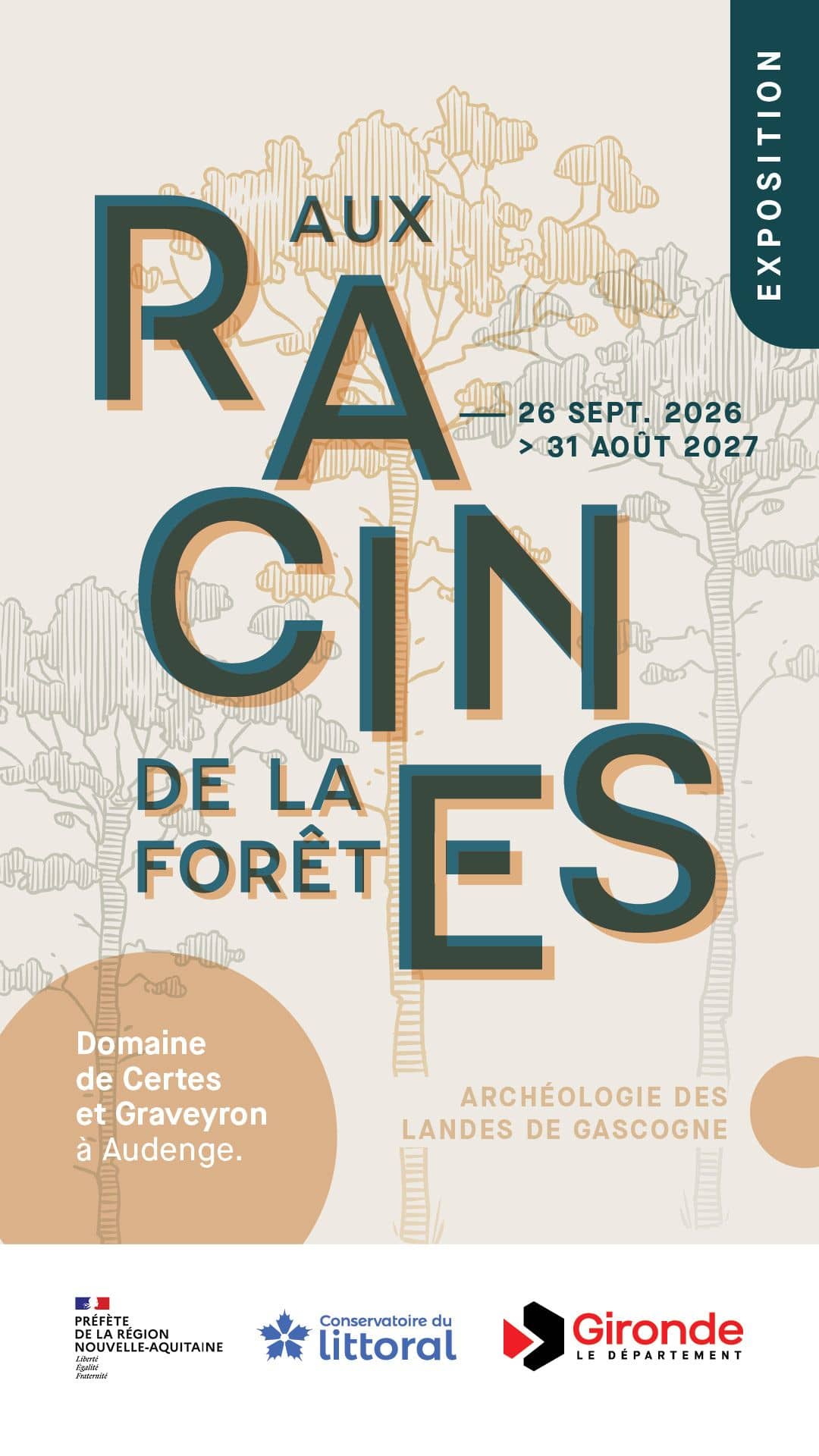 Illustration de l'événement : Exposition au Domaine de Certes et Graveyron : aux racines de la forêt