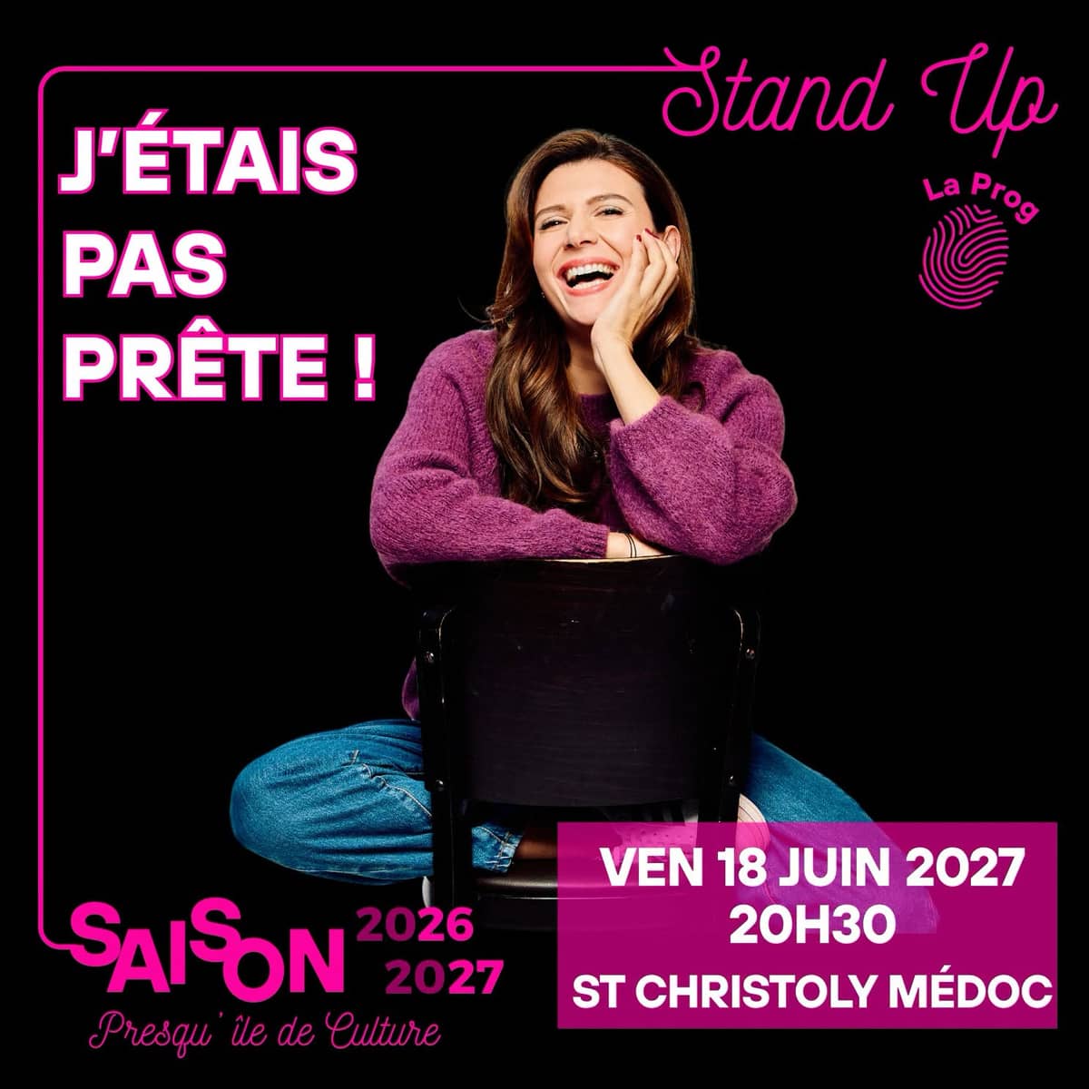 Illustration de l'événement : Stand up : "j'étaispas prête" Amy London