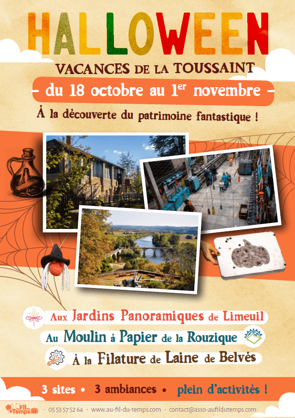 Illustration de l'événement : Les vacances d'automne aux Jardins panoramiques de Limeuil