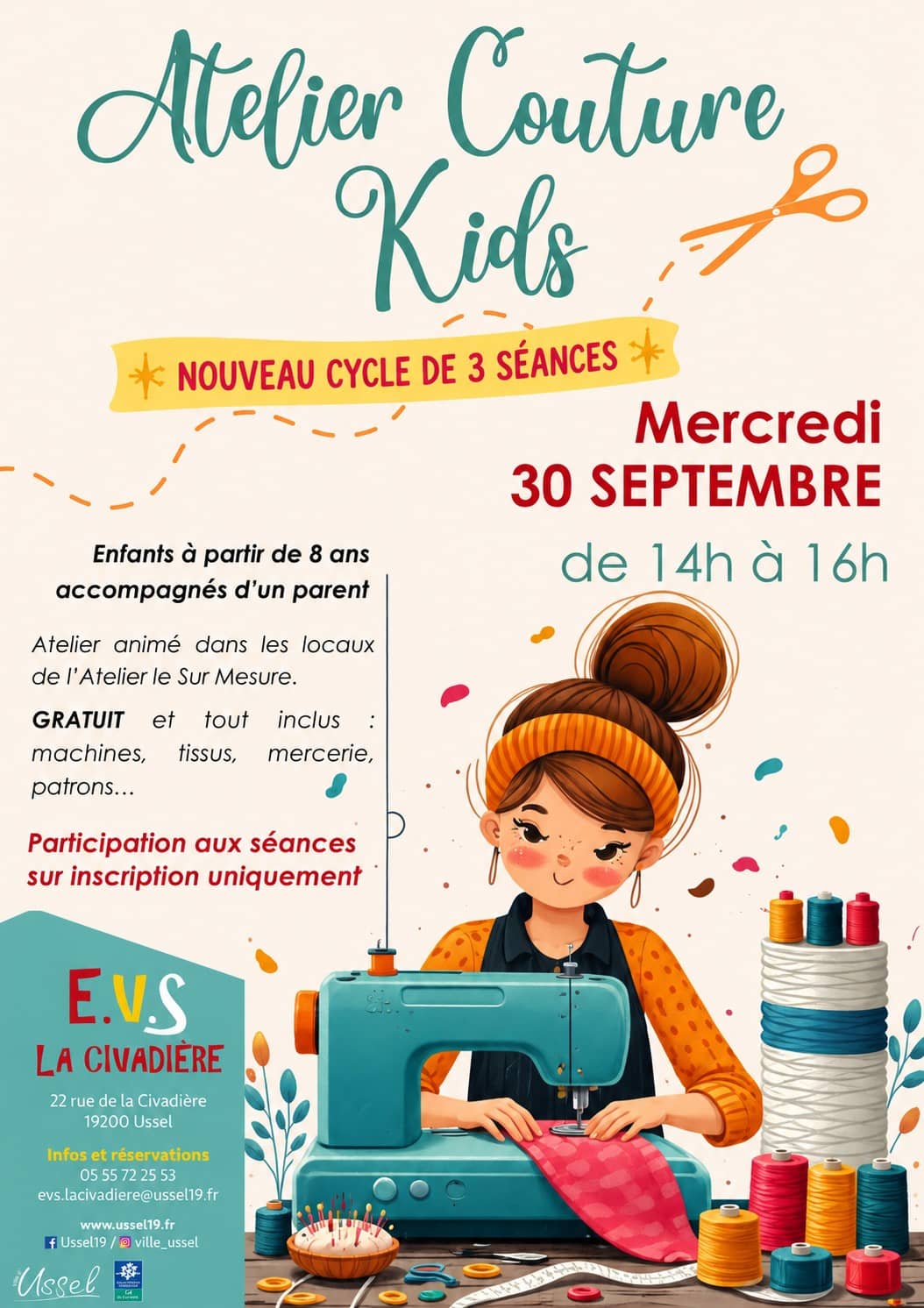 Illustration de l'événement : Ateliers couture kids