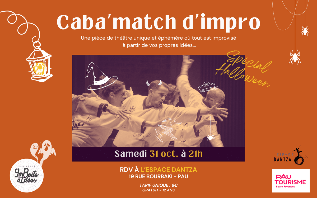Illustration de l'événement : Spectacle improvisé d'Halloween !