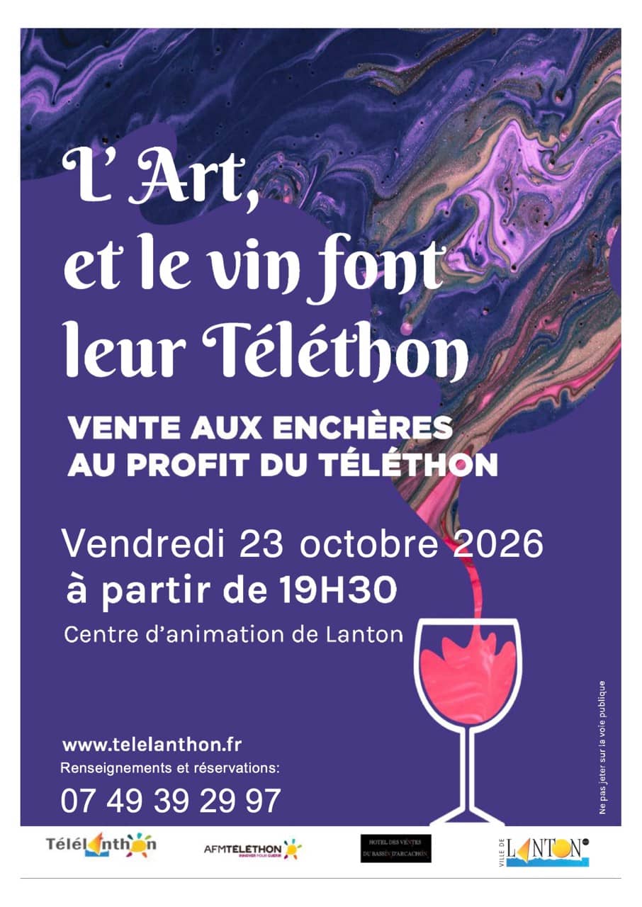 Illustration de l'événement : L'art et le vin font leur Téléthon