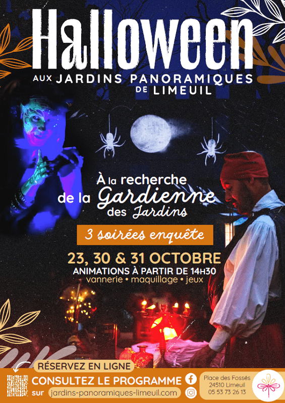 Illustration de l'événement : Les vacances d'automne aux Jardins panoramiques de Limeuil
