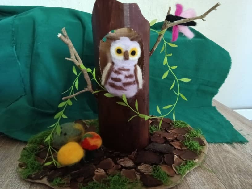 Illustration de l'événement : Automne en Scène : Atelier enfants : Création d'une chouette et son nichoir