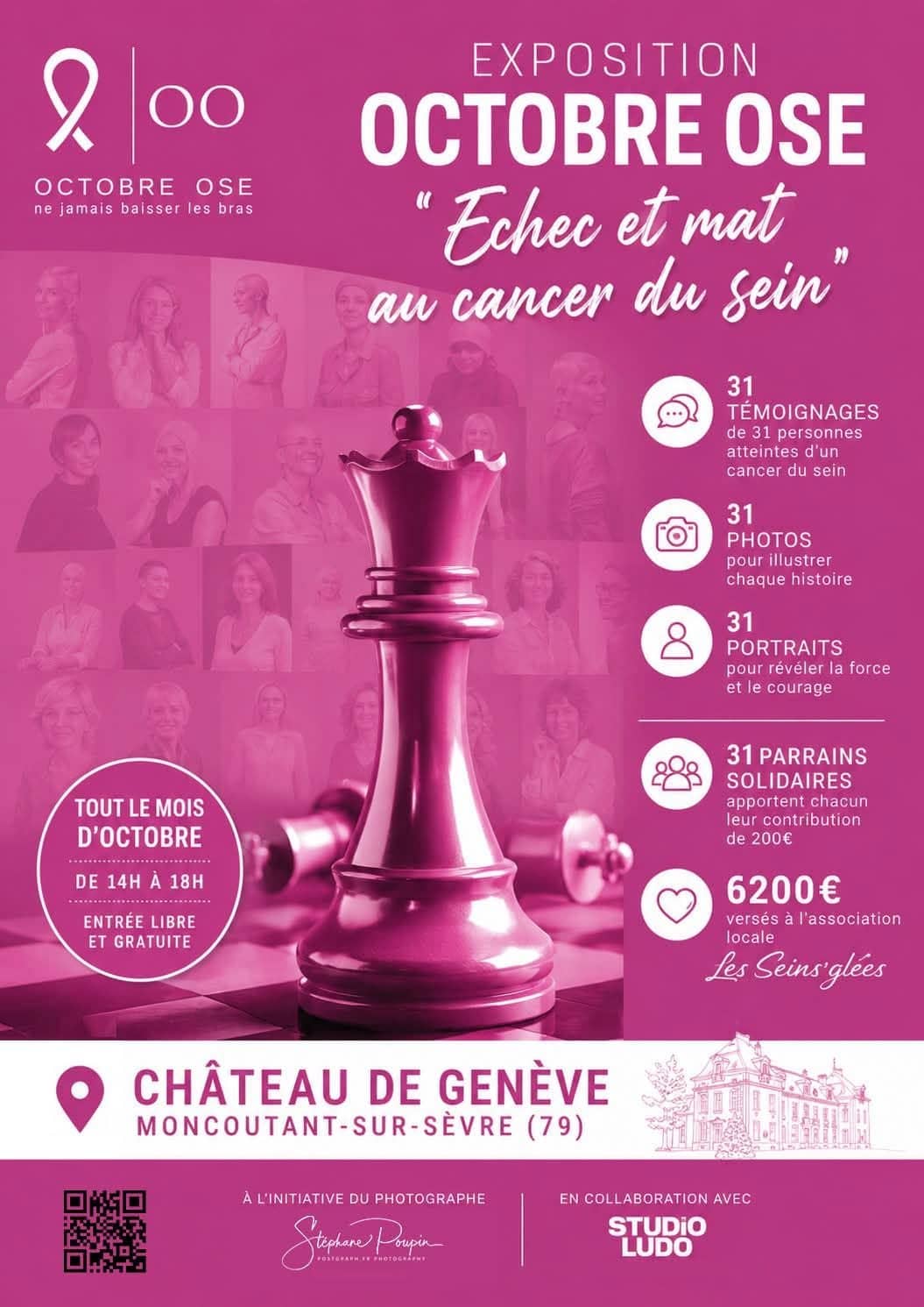 Illustration de l'événement : Octobre Rose - Exposition "Echec et mat au cancer du sein"
