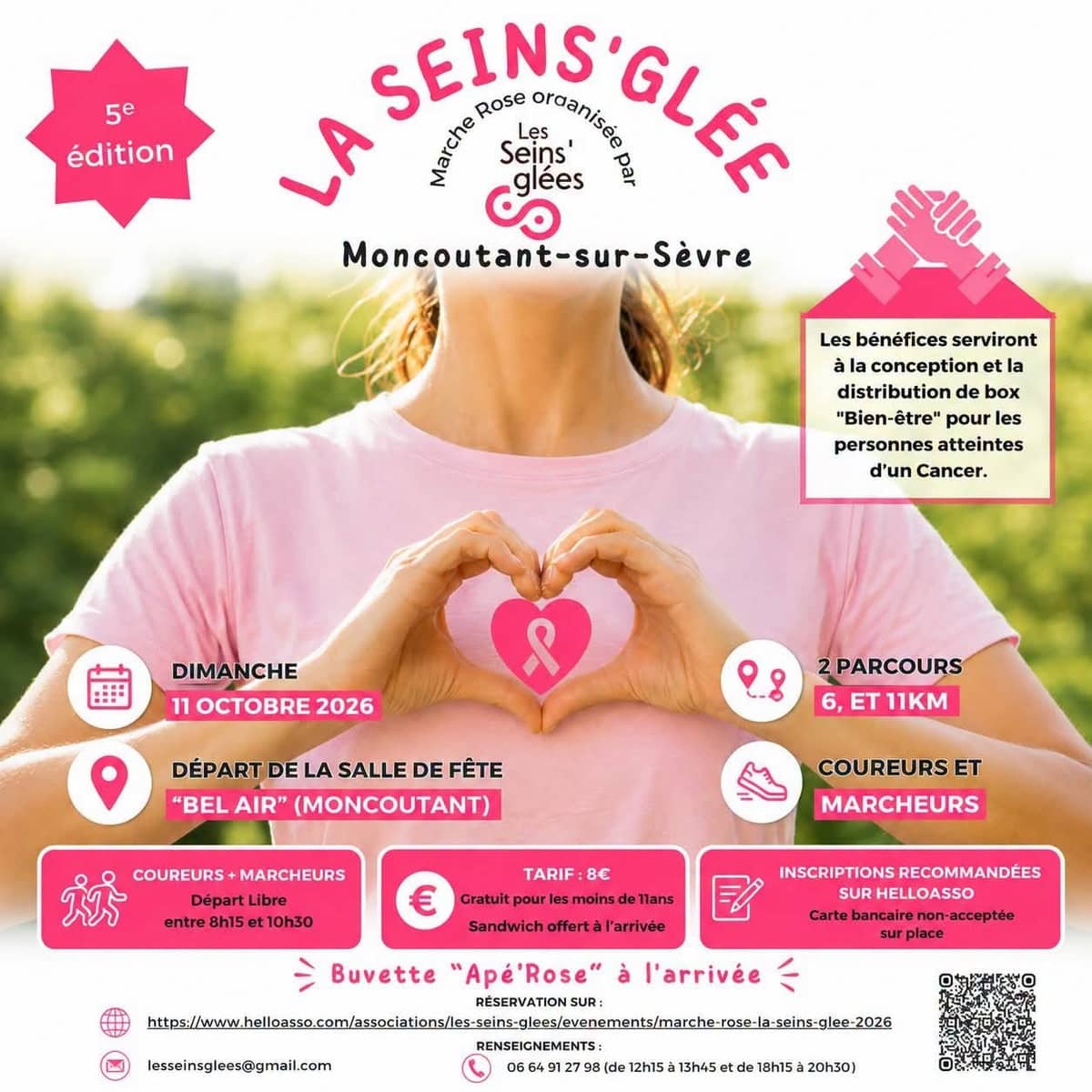 Illustration de l'événement : Octobre Rose - Marche rose "La Seins'glée"