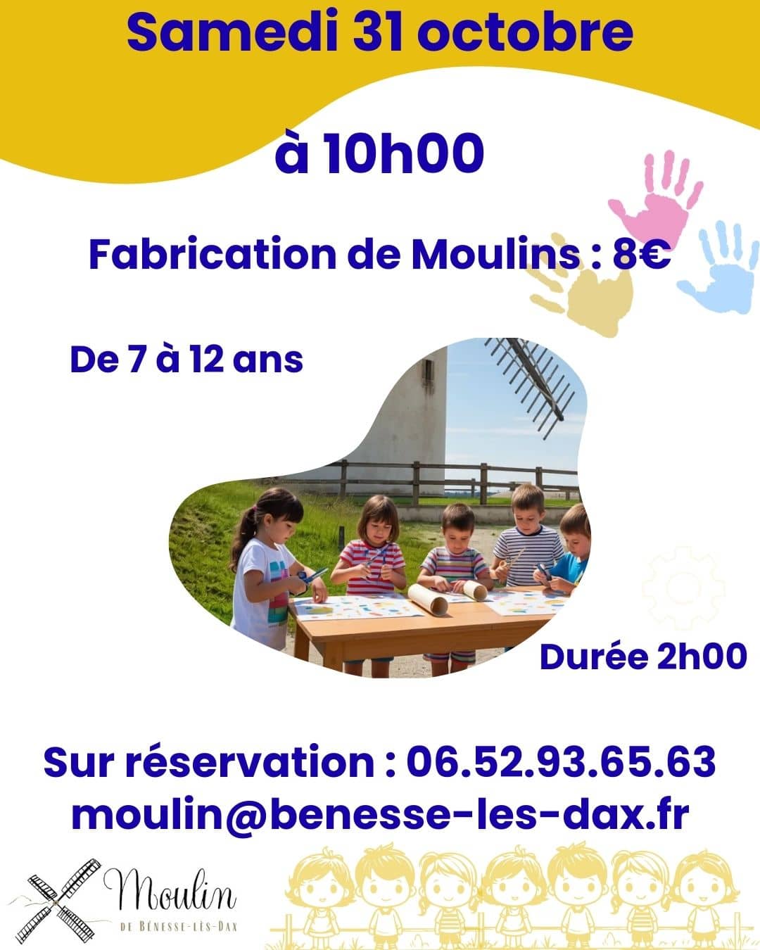 Illustration de l'événement : Atelier Enfant - fabrication de moulin