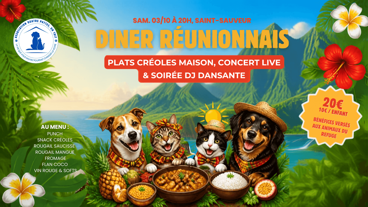 Illustration de l'événement : Repas dansant Réunionnais