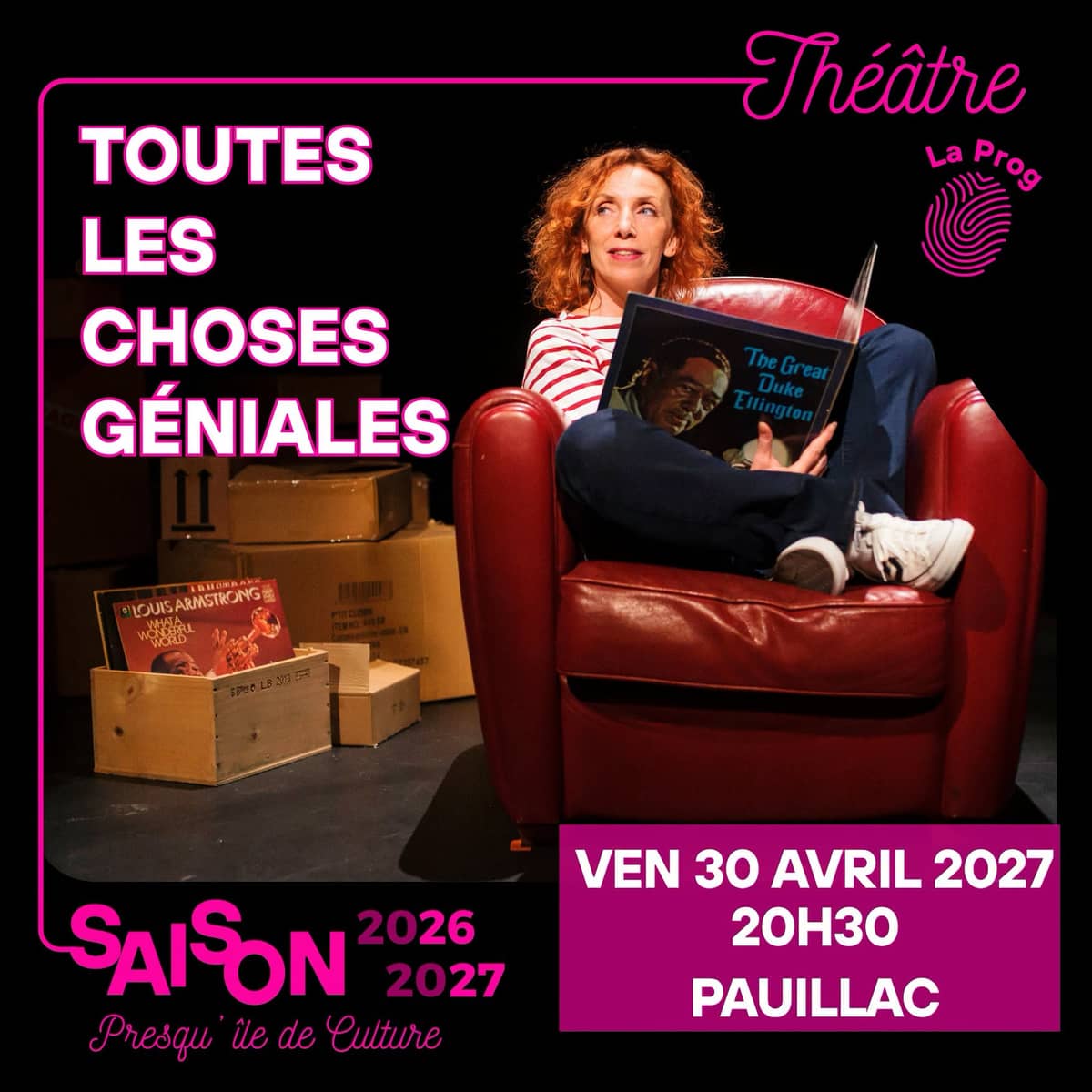 Illustration de l'événement : Théâtre : "Toutes les choses géniales" Compagnie Caravane