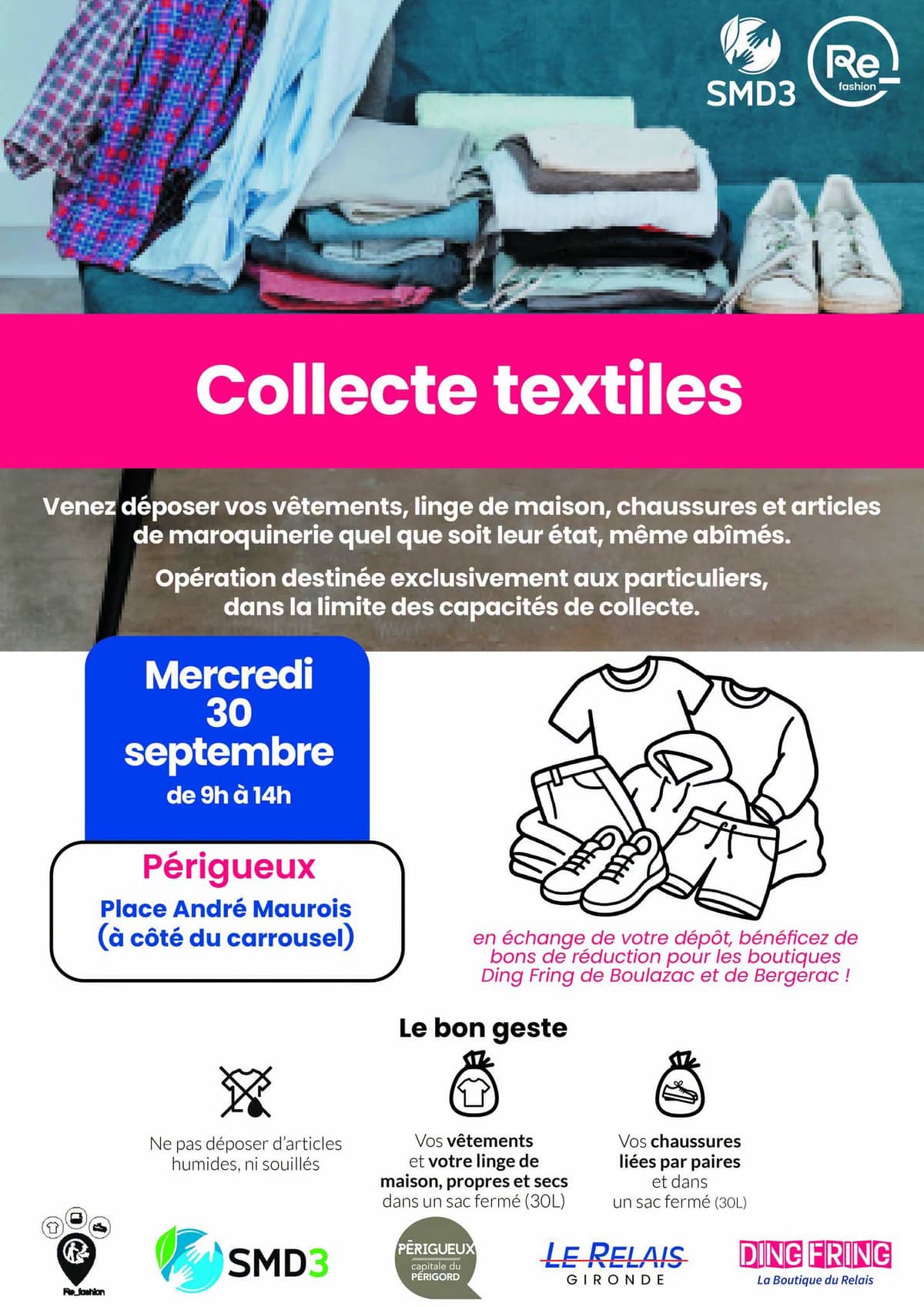 Illustration de l'événement : Collecte textiles
