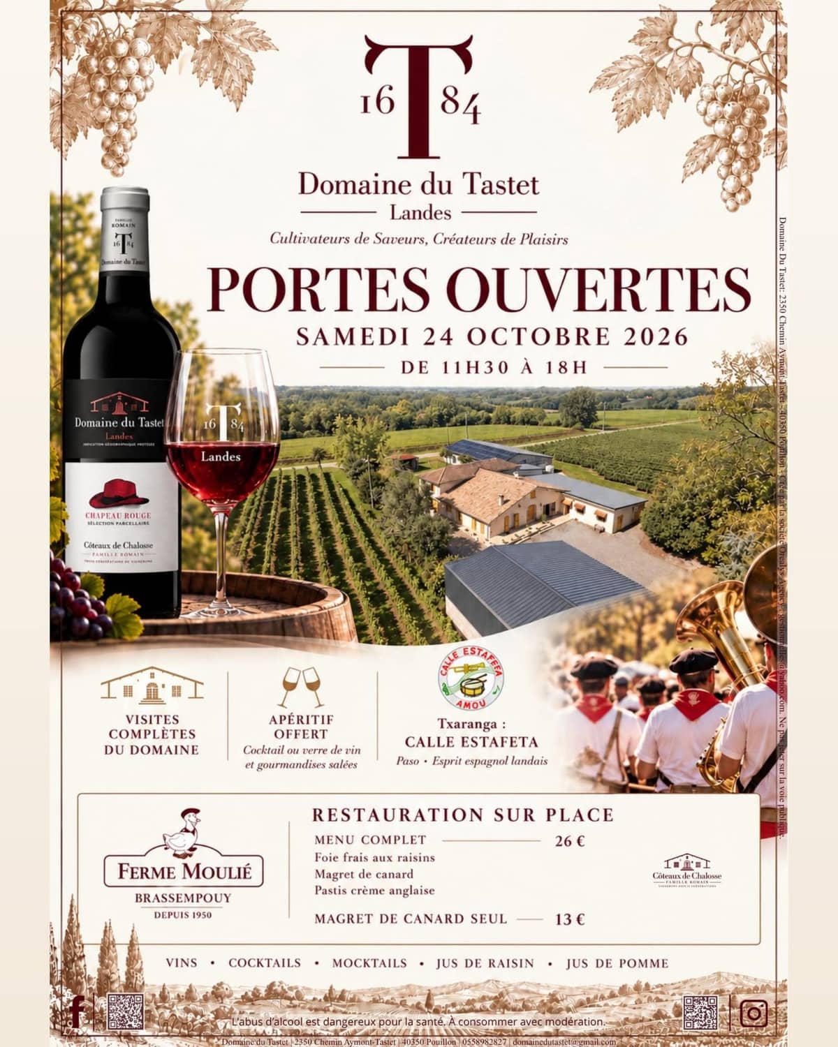 Illustration de l'événement : Portes ouvertes au Domaine du Tastet