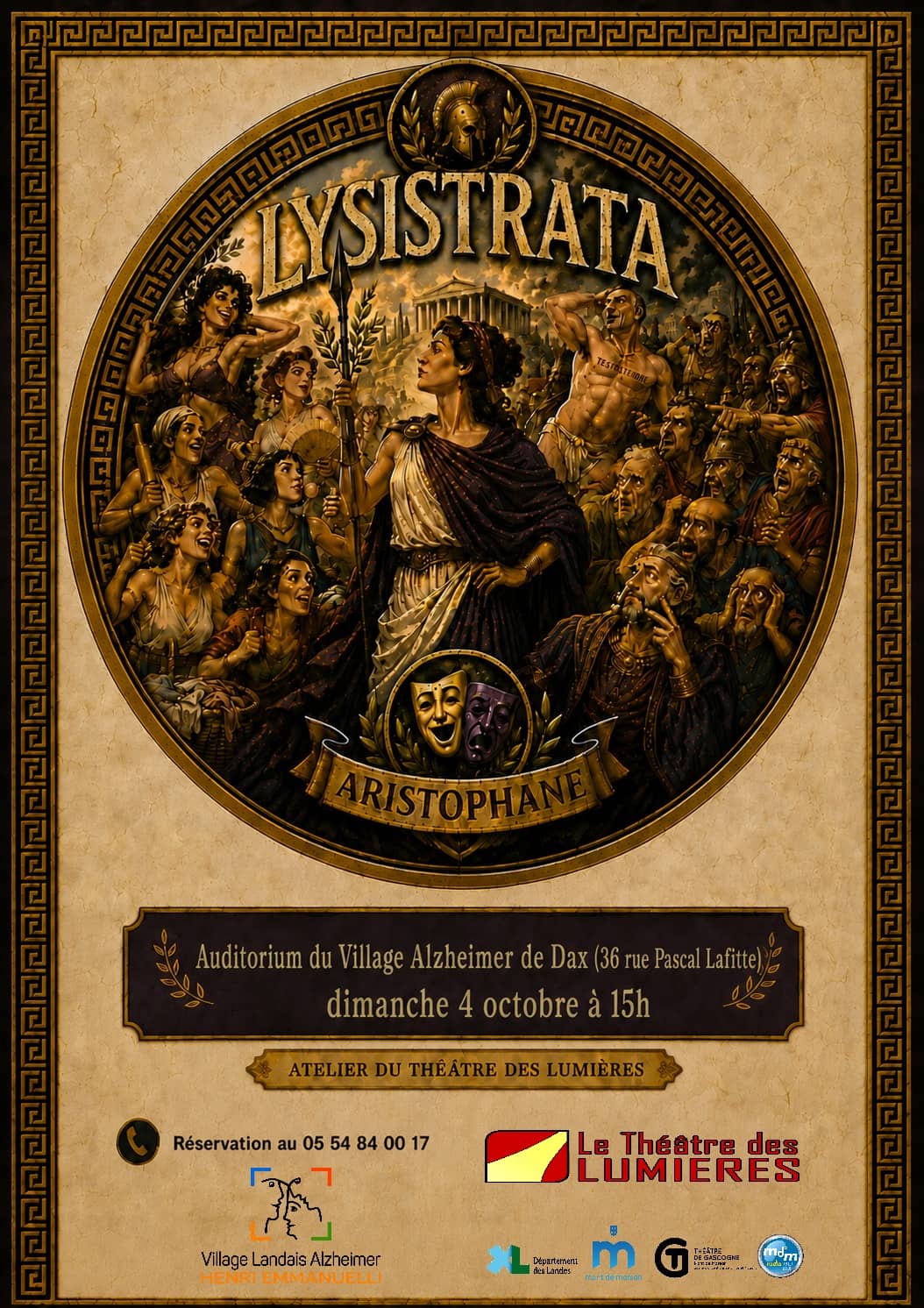 Illustration de l'événement : Atelier Théâtre "Lysistrata ou la grève du sexe"