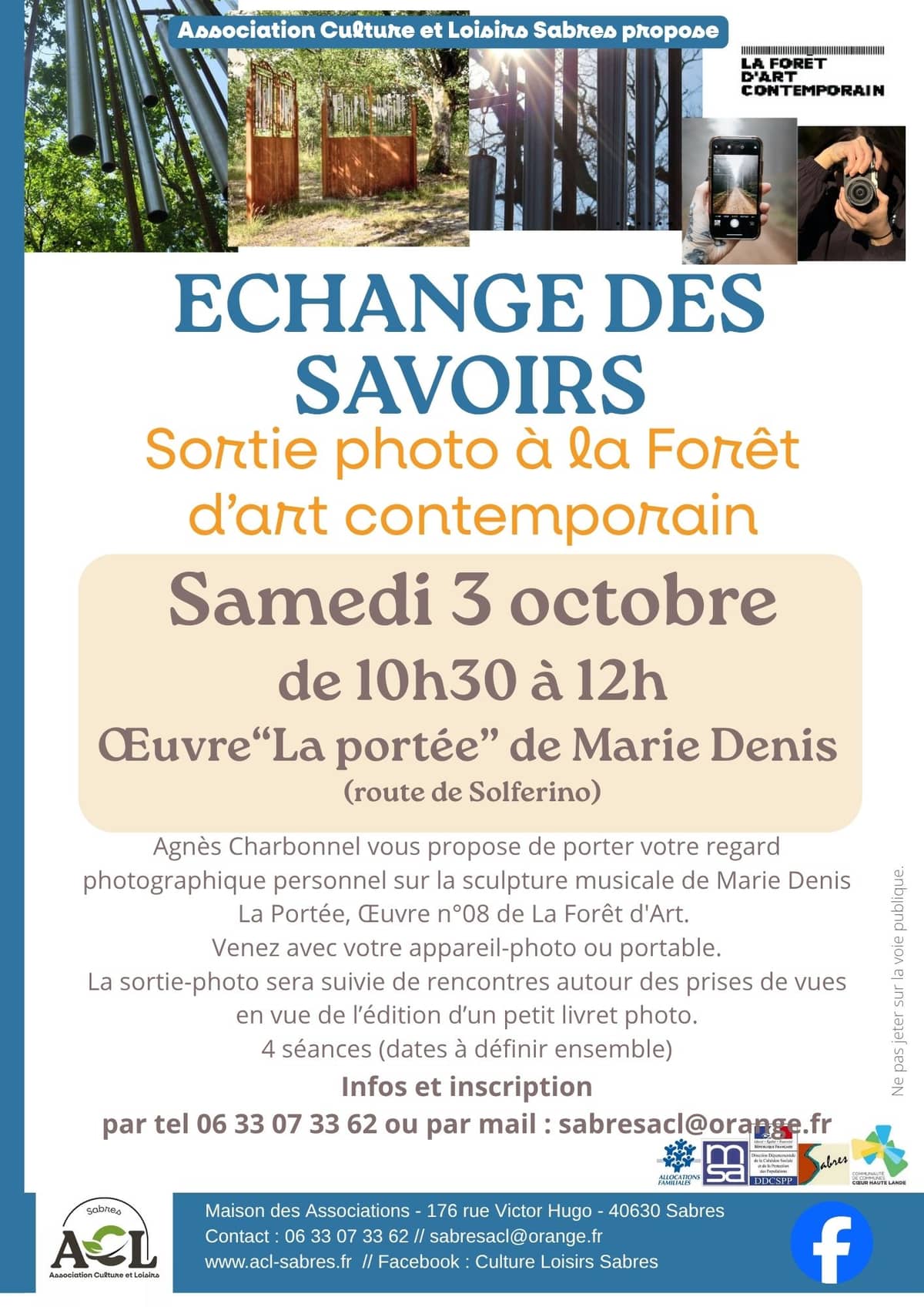 Illustration de l'événement : Sortie photo à la Foret d'art contemporain