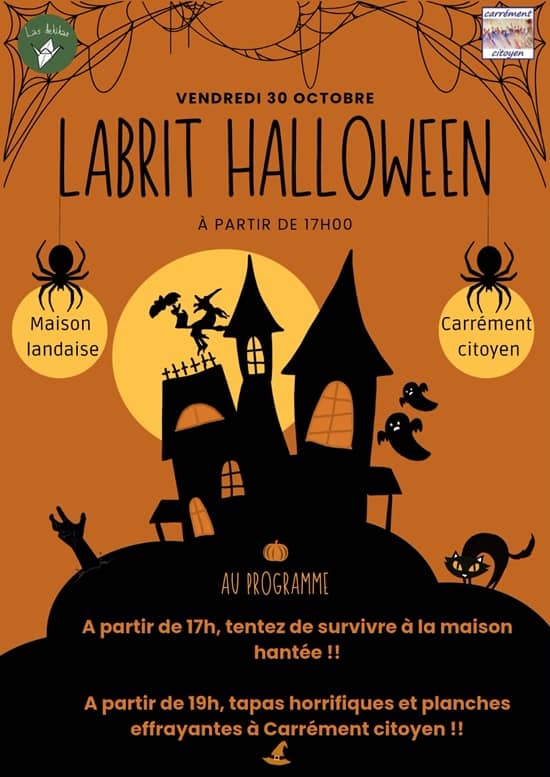 Illustration de l'événement : HALLOWEEN À LABRIT... FRISSONS GARANTIS !