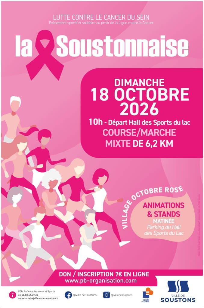 Illustration de l'événement : La Soustonnaise 2026 // Octobre rose