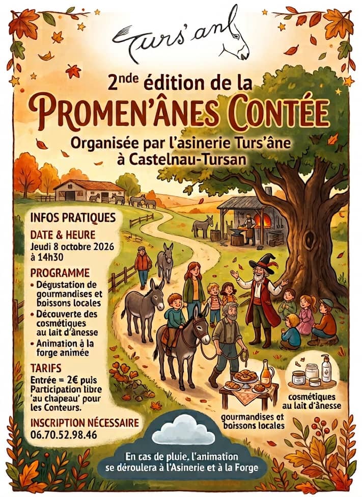 Illustration de l'événement : 2ème édition de la Promen'ânes Contée
