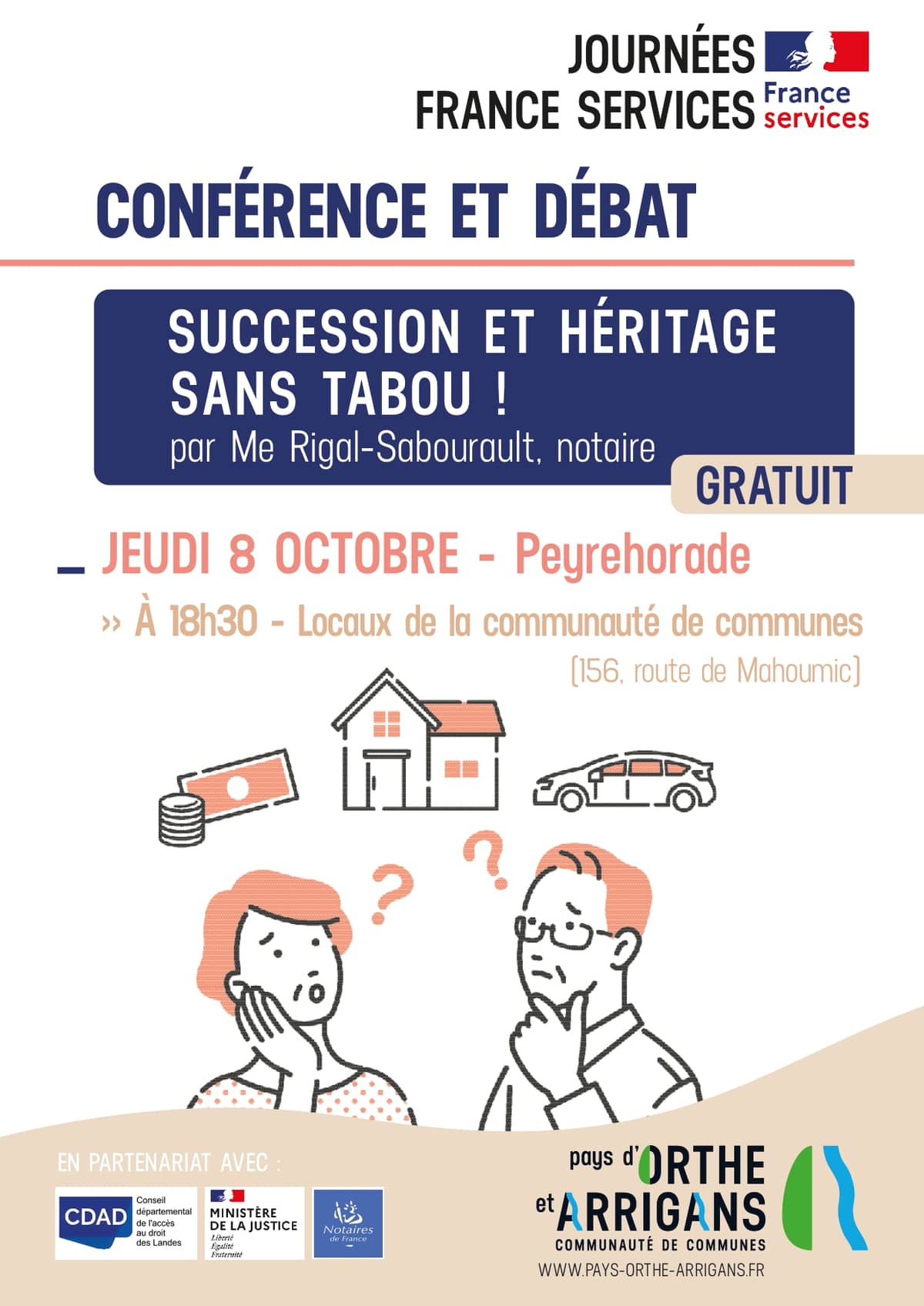 Illustration de l'événement : Conférence et débat : Succession et héritage sans tabou !