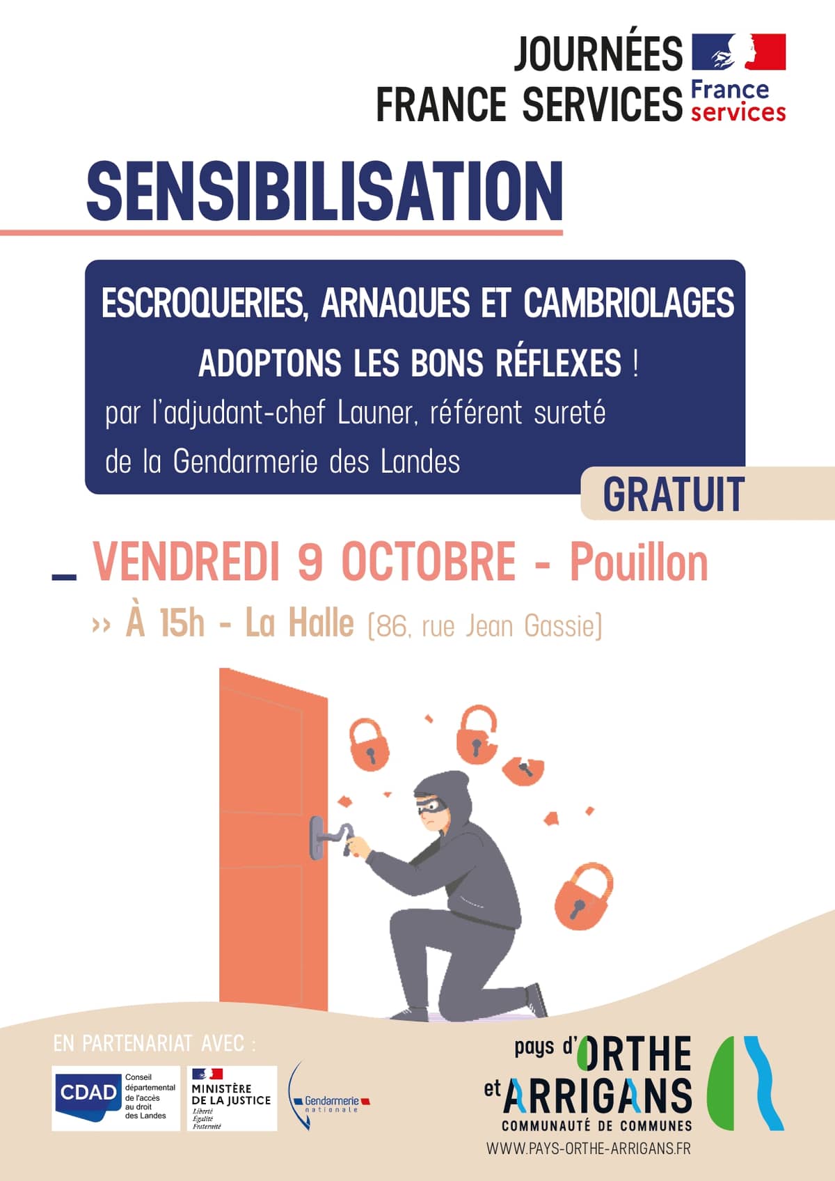 Illustration de l'événement : Escroqueries, arnaques et cambriolages : adoptons les bons réflexes !